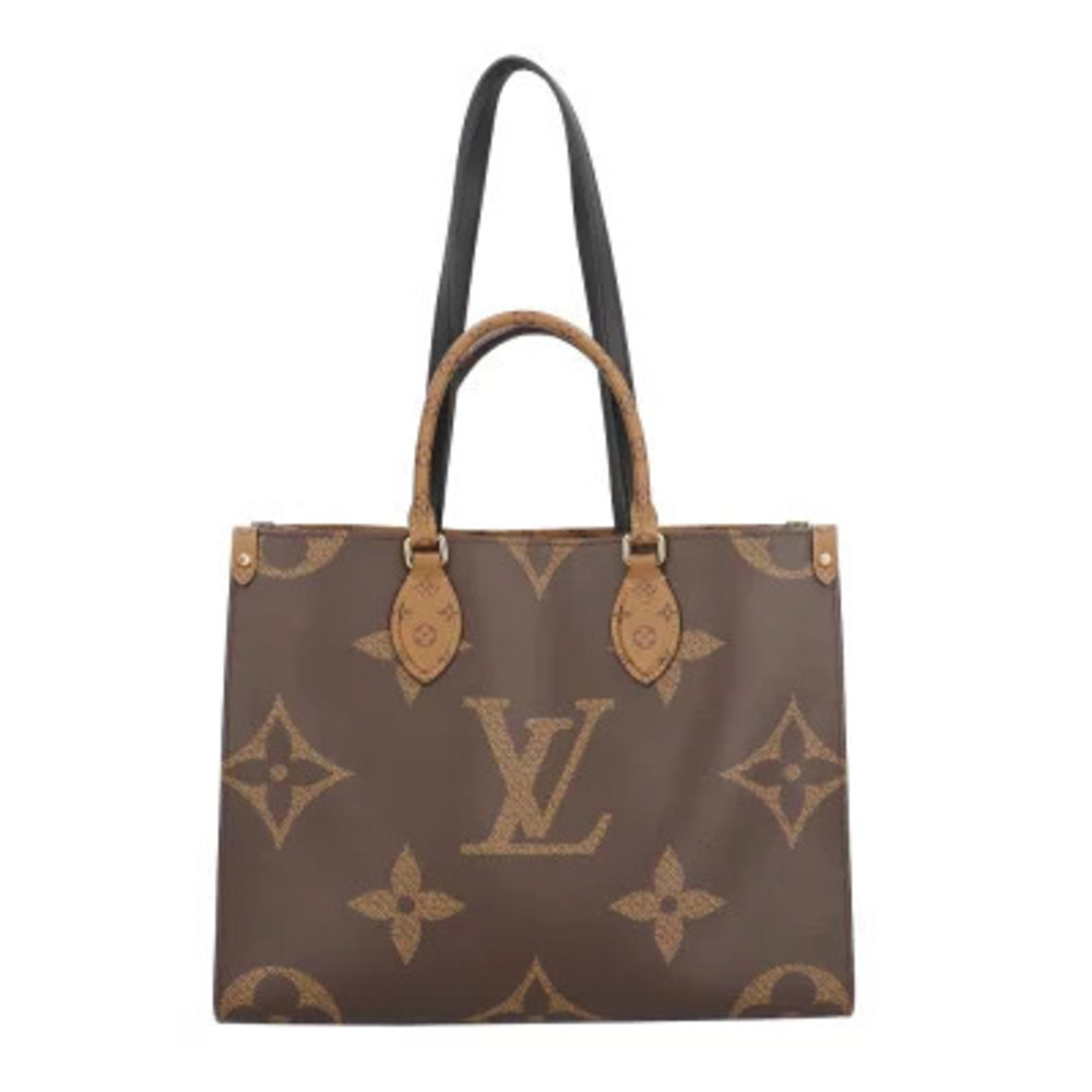 Louis Vuitton On The Go Monogram Giant Shoulder Bag Canvas Brown